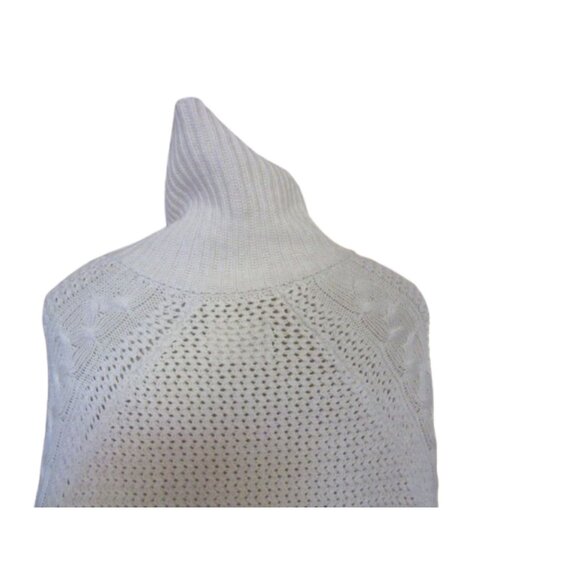 UGG Australia Womens Cream Knit Button-Up Cape Sweater XS/S - Picture 11 of 14